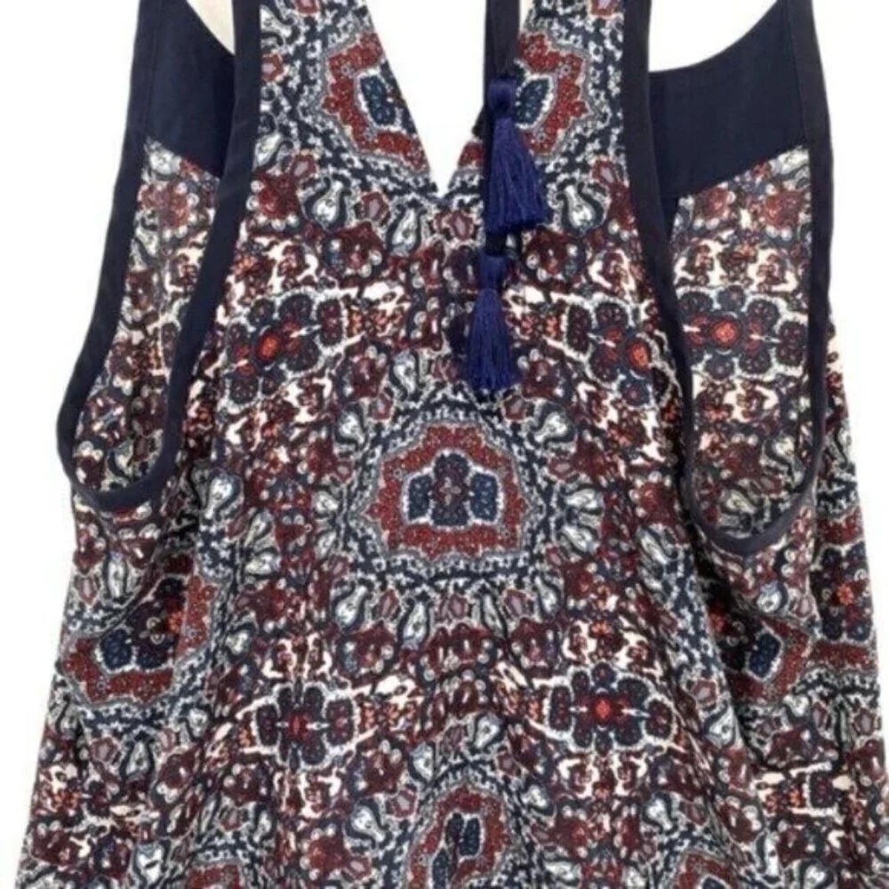 Athleta Medallion Dunes Boho Tassel Halter Tank Top - Picture 13 of 13
